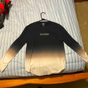 Long sleeve Holister black to white fade